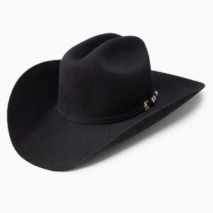 RESISTOL 6X LOGAN - GEORGE STRAIT COWBOY HAT - BLACK - SIZE 7 1/2